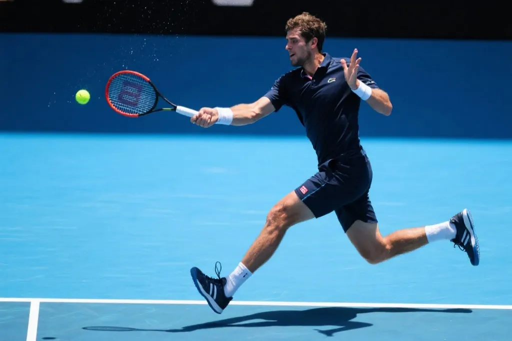 ATP男子网球选手激战瞬间